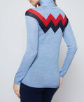 CHEVRON MOCK NECK SWEATER