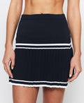 KNIFE PLEAT KNIT SKIRT