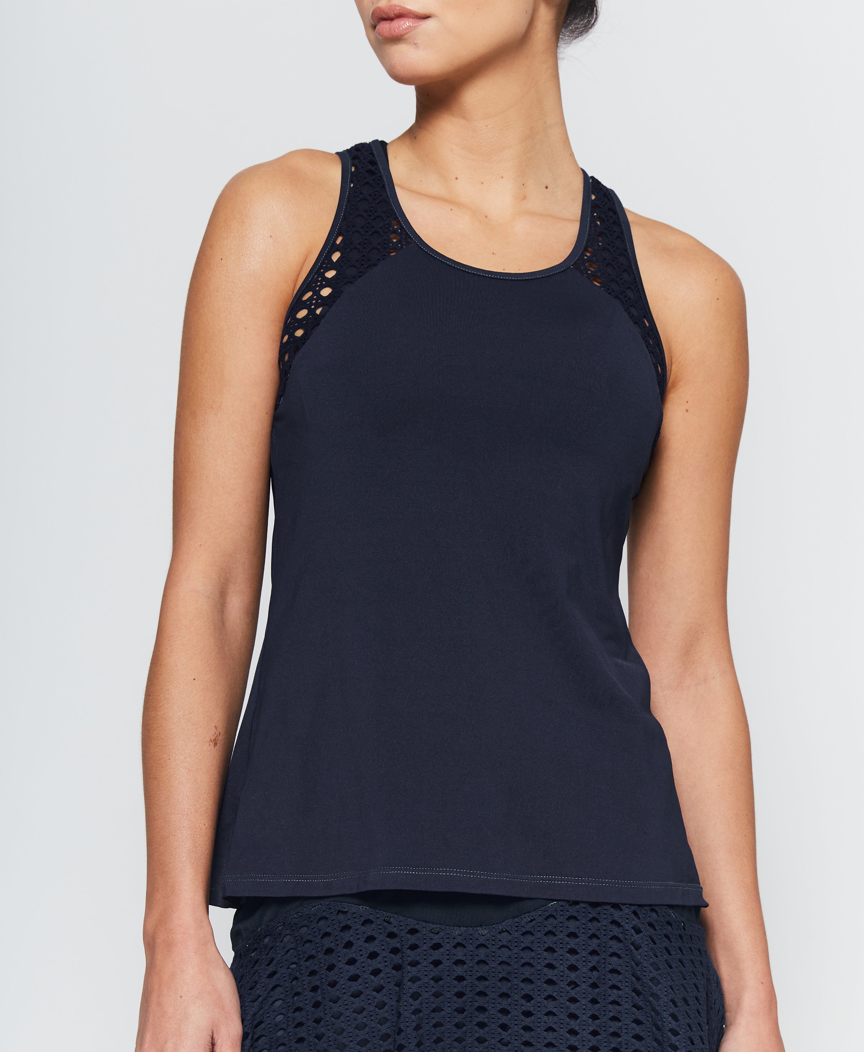 POINTELLE TRIM TANK SHORT